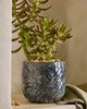 Terrain Blue Crackle Stoneware Planter - 1