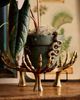 Terrain Brass Skeleton Hand Plant Stand - 2