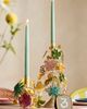 Terrain Colorful Floral Iron Taper Holder - 1