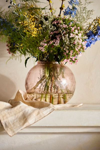 Terrain Cut Glass Orb Vase