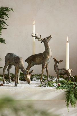 Terrain Deer Metal Taper Holder