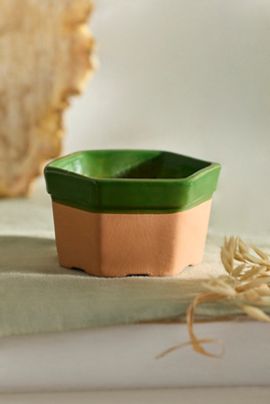 Terrain Dipped Hexagon Galestro Pot