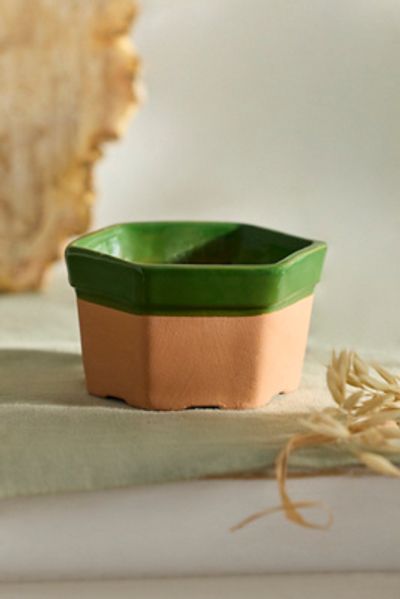 Terrain Dipped Hexagon Galestro Pot