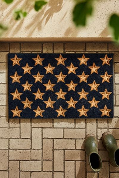 Terrain Embossed Stars Coir Doormat