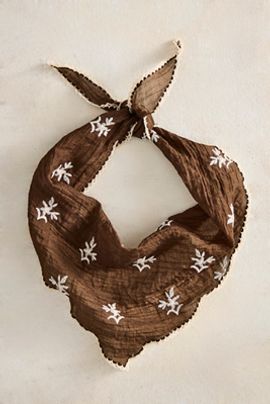 Terrain Embroidered Gauze Bandana