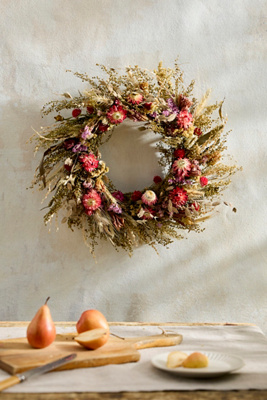 Fernwood Flower Farm Dried Wildflower Wreath