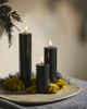 Terrain Flameless Black Wax Pillar Candle - 1