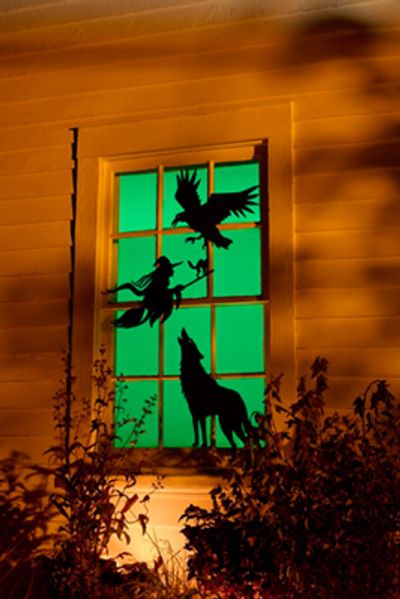 Terrain Halloween Paper Window Hangings, Set of 4