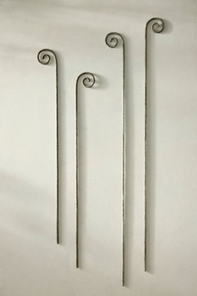 Terrain Iron Fiddlehead Stakes, Set of 2