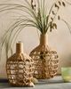 Terrain Nautical Woven Rattan + Glass Vase - 1