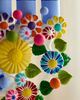 Terrain Oaxacan Clay Floral Painted Hanukkah Menorah - 2