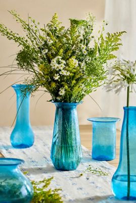 Terrain Ocean Recycled Glass Vase