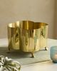 Terrain Polished Brass Quatrefoil Planter - 2