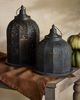 Terrain Punched Black Iron Lantern - 1