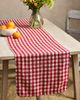 Terrain Red Gingham Linen Runner - 1