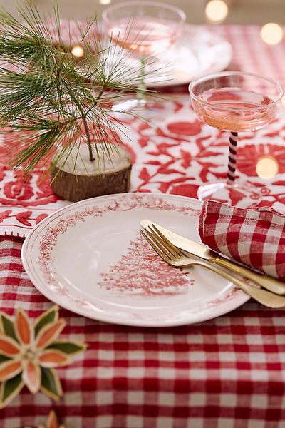 Terrain Red Tannenbaum Stoneware Dinner Plate