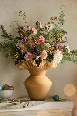 Terrain Ruffled Glass Vase