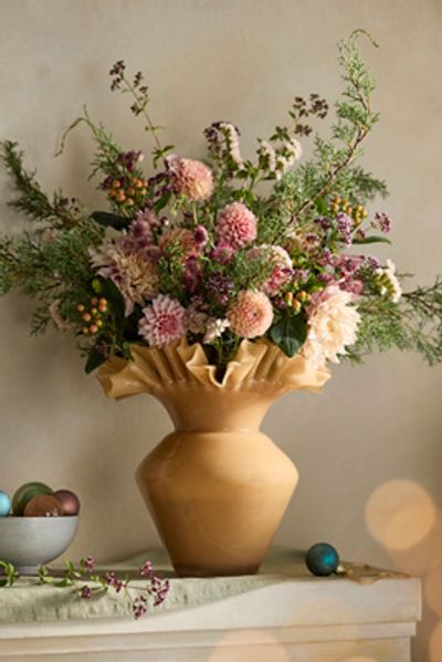 Terrain Ruffled Glass Vase