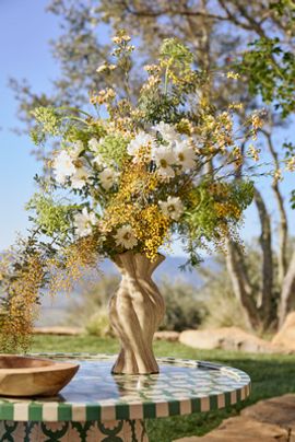 Terrain Sand Swirl Ceramic Vase