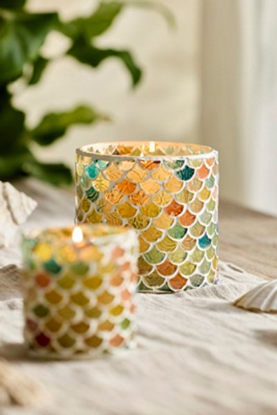 Terrain Scale Mosaic Votive Holder
