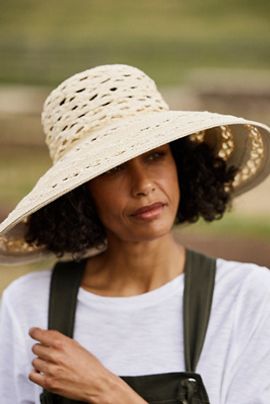 Anthropologie Sierra Open Weave Hat