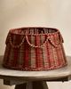 Terrain Striped Scallop Woven Rattan Tree Skirt - 3