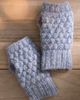 Terrain Textured Knit Fingerless Gloves - 1