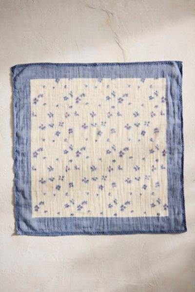 Terrain Watercolor Violets Gauze Bandana