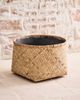 Terrain Woven Bamboo + Fiber Square Base Planter, Low - 3