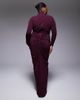TFNC Plus TFNC Plus high neck embellished maxi dress in cherry-pink - 3