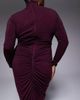 TFNC Plus TFNC Plus high neck embellished maxi dress in cherry-pink - 4