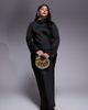 TFNC Plus TFNC Plus high neck long sleeve midi dress in black - 1
