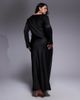 TFNC Plus TFNC Plus high neck long sleeve midi dress in black - 4