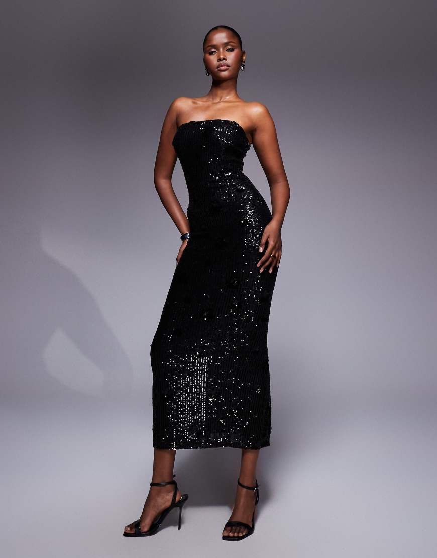 black maxi dress bandeau TFNC Color:Light-Blue this bandeau dress has Sale Maxi Dresses Sydney Faux Leather A