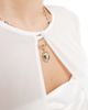 TFNC TFNC Bridal chiffon maxi cape in white - 3