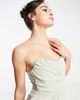 TFNC TFNC Bridesmaid Noee bandeau wrap dress in sage green - 2