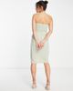 TFNC TFNC Bridesmaid Noee bandeau wrap dress in sage green - 3