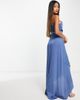 TFNC TFNC Bridesmaid one shoulder maxi dress in dusky blue - 2