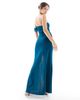 TFNC TFNC Bridesmaids asymmetric off the shoulder maxi dress in teal-Blue - 4