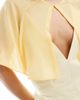 TFNC TFNC Bridesmaids chiffon mini cape in lemon-pink - 4