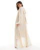 TFNC TFNC chiffon maxi dress with tiered hem in mink-Neutral - 2