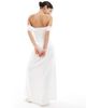TFNC TFNC dropped shoulders satin corset maxi dress in white - 2