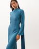 TFNC TFNC satin scarf detail bias maxi dress in blue - 3
