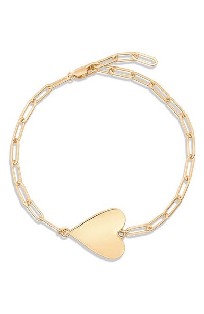 THATCH THATCH Amaya Heart Charm Chain Link Bracelet