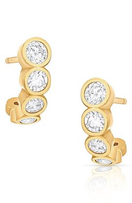 THATCH THATCH Astrid Cubic Zirconia Hoop Earrings