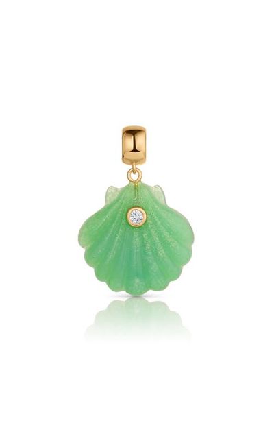 THATCH THATCH Coquille Chrysoprase Bail Charm 