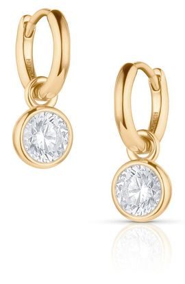 THATCH THATCH Dottie Cubic Zirconia Small Hoop Earrings