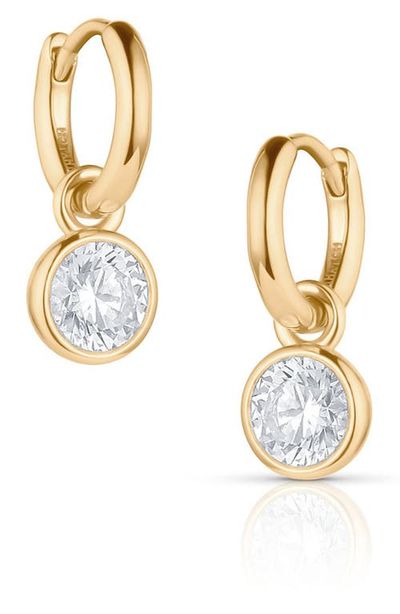 THATCH THATCH Dottie Cubic Zirconia Small Hoop Earrings