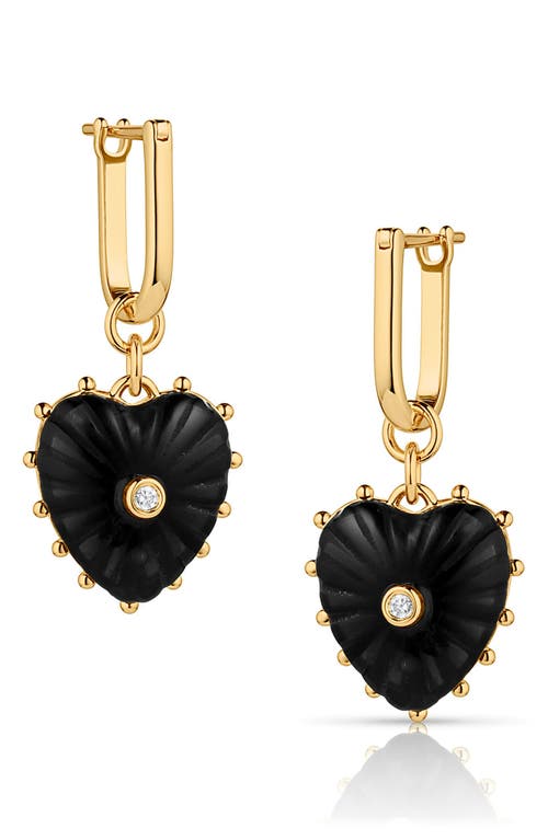 THATCH THATCH Isabel Amazonite Heart Drop Earrings