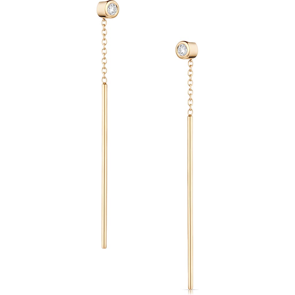 THATCH THATCH Marlo Cubic Zirconia Threader Earrings
